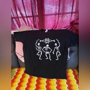 PIG Pain Is God band skeleton T-Shirt